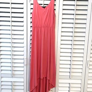 Felicity & Coco High Low Coral Pink Summer Maxi Dress